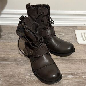 Men's Dark Brown Leather Boots